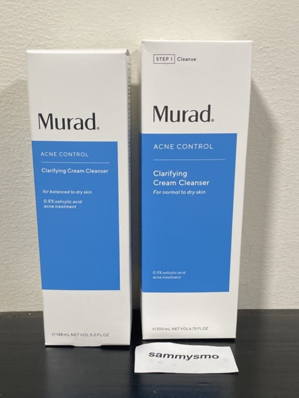 Murad Acne Control Clarifying Cream Cleanser salicylic acid 5oz & 6.75 oz 2027